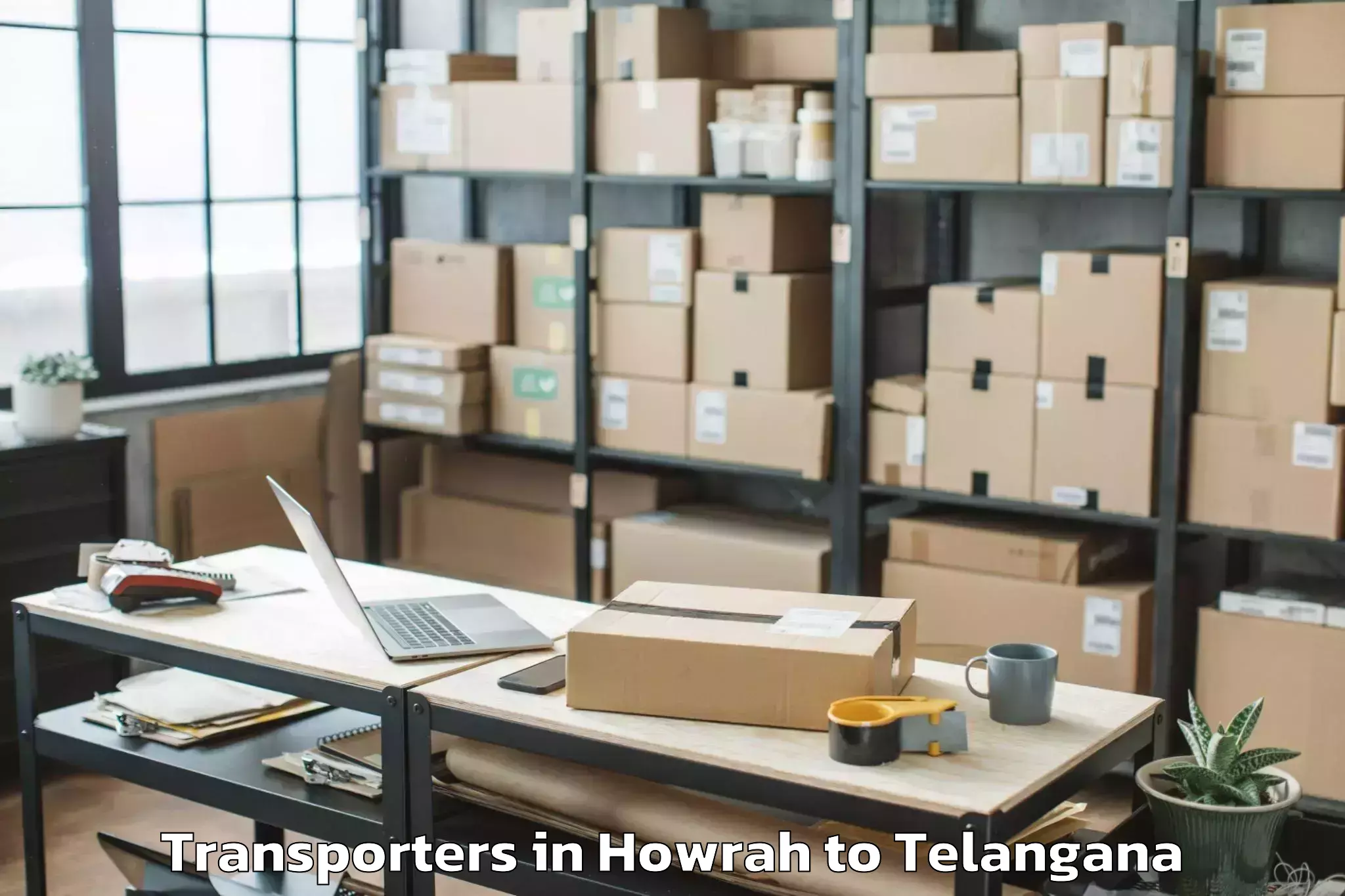 Professional Howrah to Jagtial Transporters